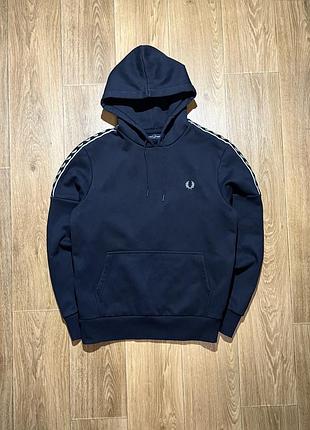 Чоловіче худі fred perry темно-синє з лампасами, розмір m