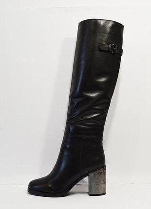 Чоботи жіночі зимові шкіряні чорні veritas розмір 35/36