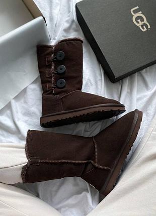 Ugg bailey button triplet ii brown mocha