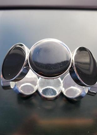 Струящийся серебристый винтажный браслет из америкы