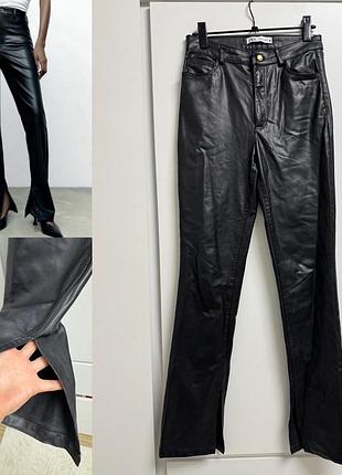 Кожані штани зара