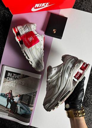 Nike x supreme shox ride 2 sp grey white red