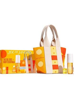 Лимитированный набор для тела limited edition sol tote + body essentials set sol de janeiro