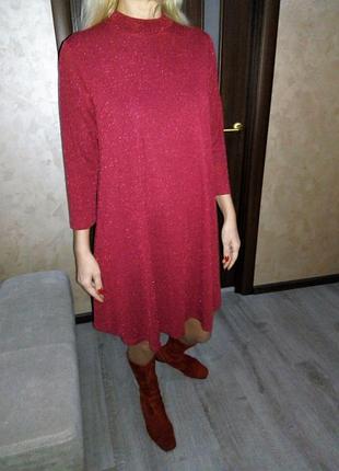 Нова святкова блискуча сукня трапеция