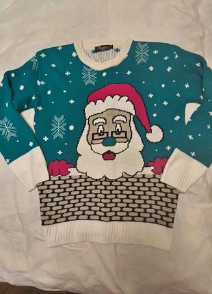 Очень яркий новогодний свитерик