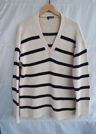 Женский свитер в полоску от итальянского бренда norah размер xl-xxl