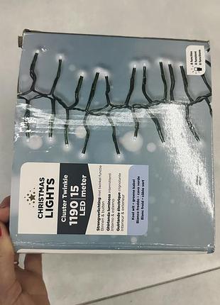 Кластерная гирлянда 1190 led, 15 m.