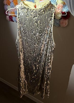 Сукня в пайєтки, розмір—л стан в ідеалі🔥