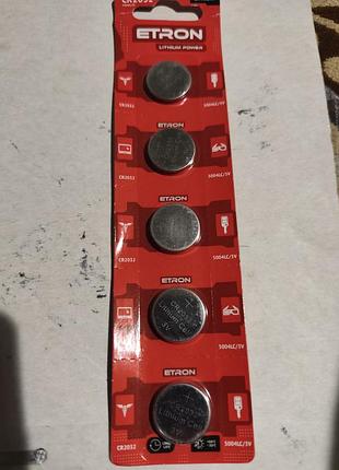 Etron lithium battery cr2032.нові.
