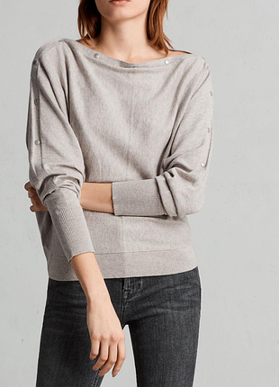 Джемпер из хлопка на кнопках elle от allsaint