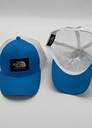 Кепка-трекер the north face унисекс с сеткой – синяя зеленая белая черная