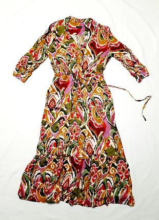 Шовкова сукня міді з кишенями р 12  австрія