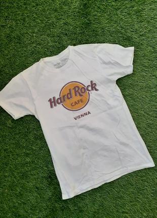 Hard rock vienna футболка белая 100% хлопок оригинал3 фото