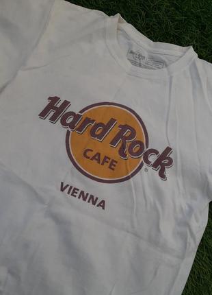 Hard rock vienna футболка белая 100% хлопок оригинал2 фото