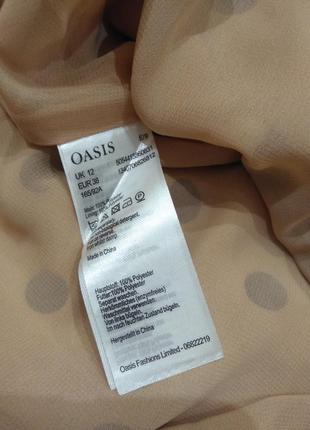 Шикарное шифоновое платье английского бренда oasis размер 10-12/38-40-m-l10 фото