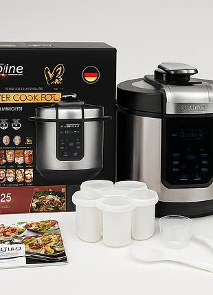 Вместительная мультипечь zepline zp-125 аэрофритюр с чашей 7л регулировкой температуры 29 програм