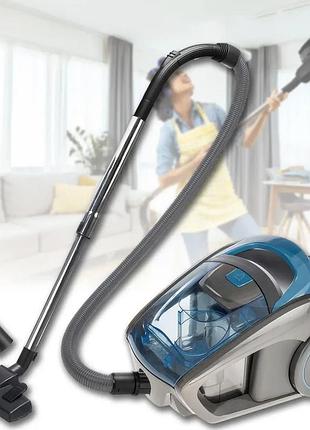 Потужний циклонний пилосос без мішка контейнерний jumpex-1604 3700 вт hepa-фільтрація