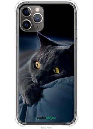 Чехол на iphone 11 pro дымчатый кот "825sp-1788-73076"