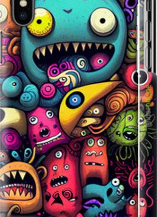 Чехол на iphone xs cмешные монстры "5549m-1583-73076"