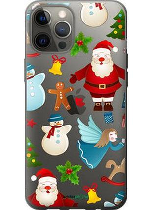 Чехол на iphone 12 pro max новогодний 1 "4614t-2054-73076"