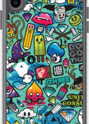 Чехол на iphone xs max стикер бомбинг 1 "693pc-1557-73076"