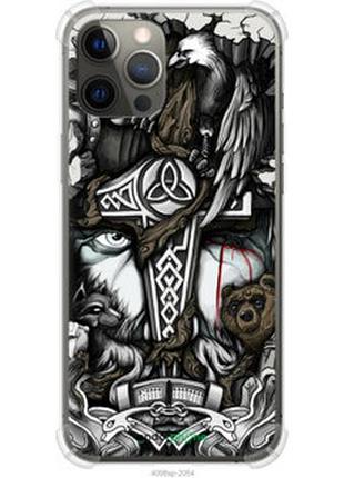 Чехол на iphone 12 pro max тату викинг "4098sp-2054-73076"