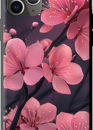 Чохол на iphone 11 pro max пурпурова сакура "6075b-1723-73076"