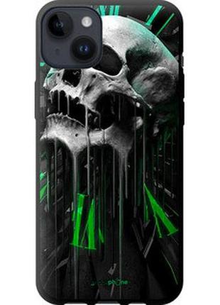 Чехол на iphone 14 plus череп-часы "4100b-2645-73076"
