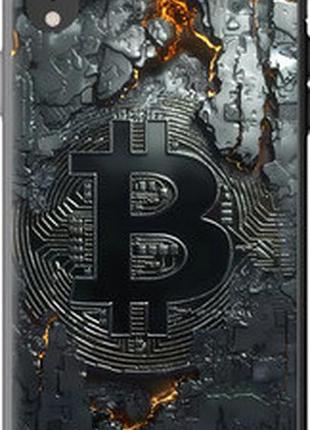 Чехол на iphone xr раскаленный биткойн "6091t-1560-73076"
