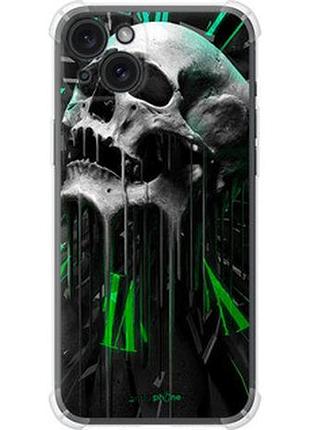 Чехол на iphone 15 plus череп-часы "4100sp-3097-73076"