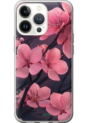 Чохол на iphone 13 pro пурпурова сакура "6075t-2372-73076"