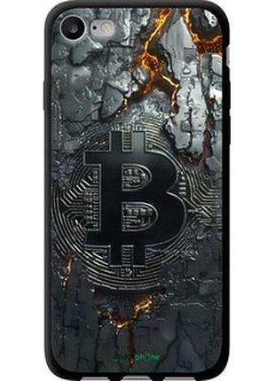 Чехол на iphone 7 раскаленный биткойн "6091b-336-73076"