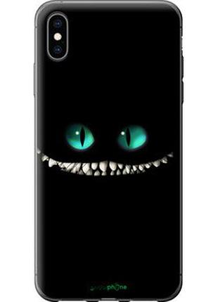 Чехол на iphone xs max чеширский кот "689t-1557-73076"