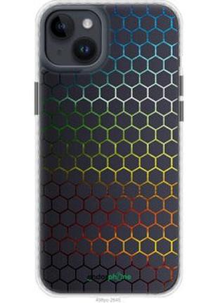 Чохол на iphone 14 plus переливні стільники "498pm-2645-73076"