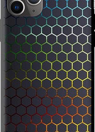 Чохол на iphone 11 pro max переливні стільники "498b-1723-73076"