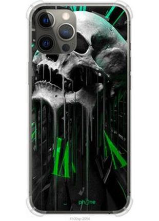 Чехол на iphone 12 pro max череп-часы "4100sp-2054-73076"