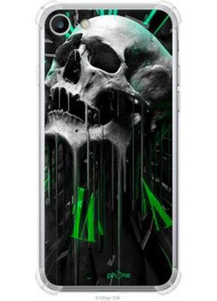 Чехол на iphone 8 череп-часы "4100sp-1031-73076"