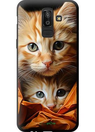 Чехол на samsung galaxy j8 2018 котики 2 "5664b-1511-73076"