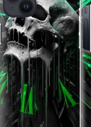 Чехол на iphone 14 plus череп-часы "4100m-2645-73076"