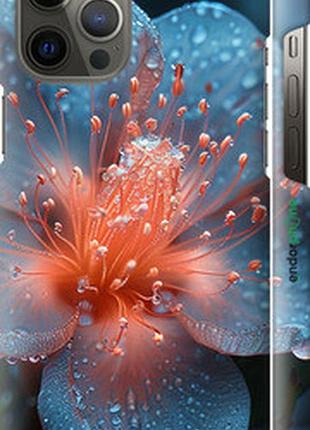 Чохол на iphone 12 pro max роса на квітці "6039m-2054-73076"
