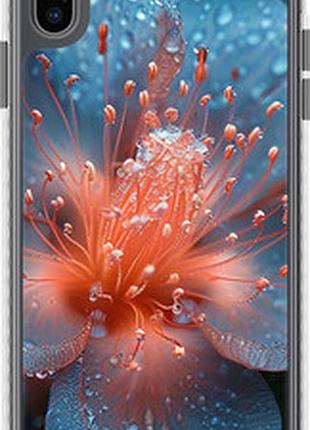 Чехол на iphone xs max роса на цветке "6039pc-1557-73076"