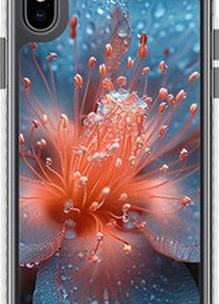 Чехол на iphone x роса на цветке "6039pc-1050-73076"