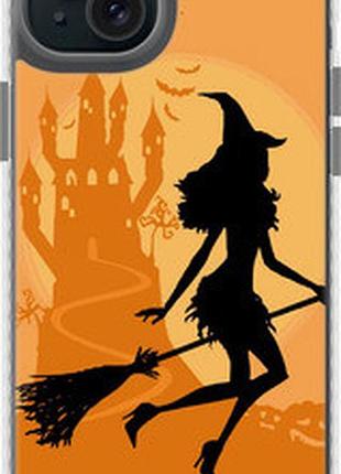 Чохол на iphone 15 plus відьма на мітлі "1184pm-3097-73076"