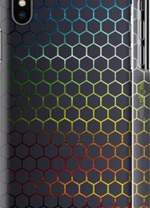 Чехол на iphone xs переливающиеся соты "498m-1583-73076"