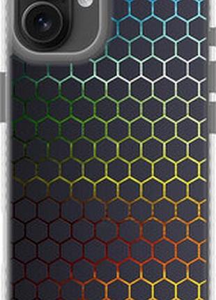 Чохол на iphone 16 plus переливні стільники "498pc-3714-73076"