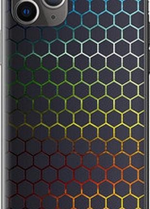 Чохол на iphone 11 pro max переливні стільники "498t-1723-73076"