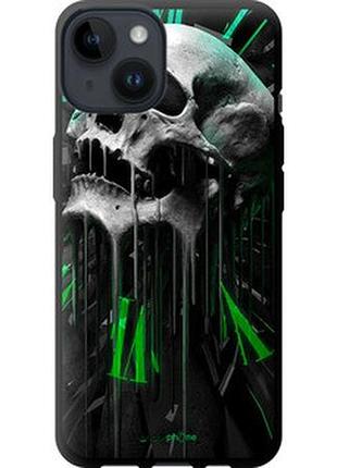 Чехол на iphone 14 череп-часы "4100b-2648-73076"