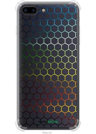 Чехол на iphone 8 plus переливающиеся соты "498sp-1032-73076"