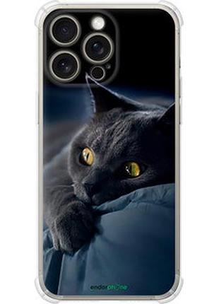 Чохол на iphone 15 pro max димчастий кіт "825sp-3098-73076"