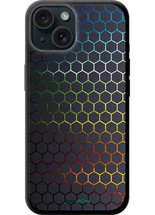 Чохол на iphone 15 переливні стільники "498b-3075-73076"